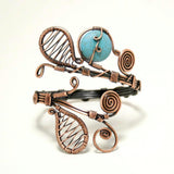 Handmade turquoise cuff bracelet