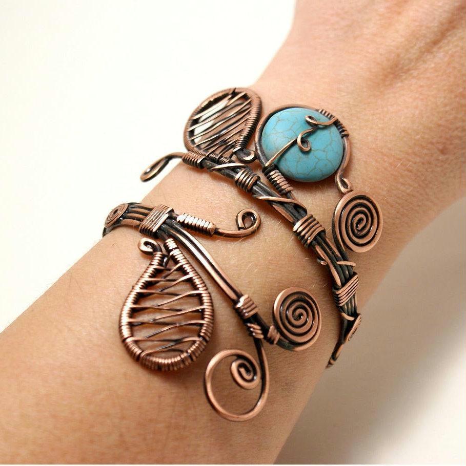 Handmade turquoise cuff bracelet
