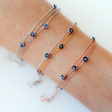 Handmade Evil Eye Bracelet Sterling Silver