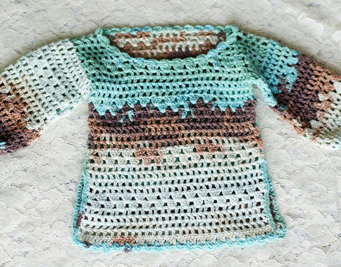 Handmade Kids Sweater Crochet Tunic